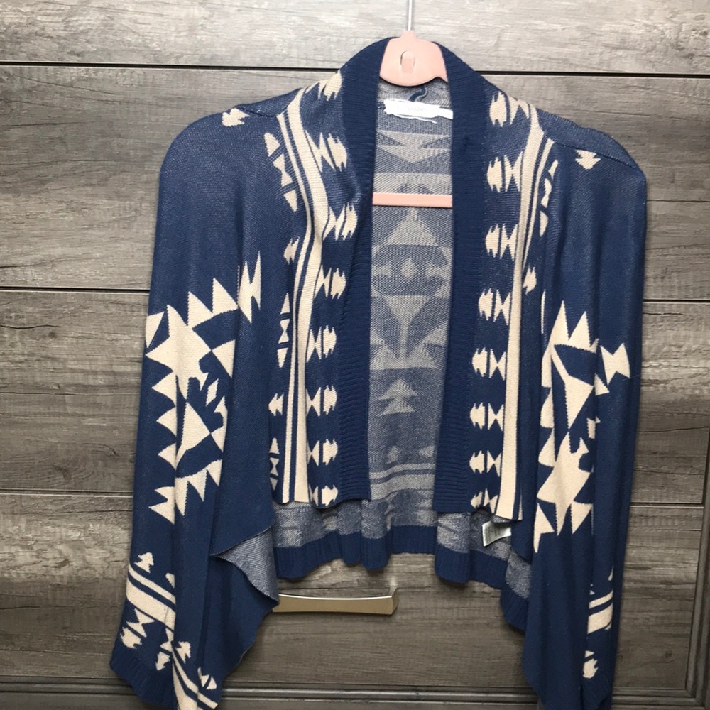 Aztec cardigan fun!
